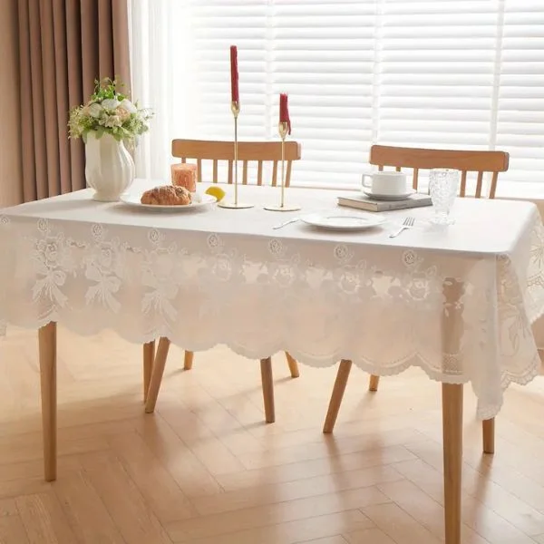 Скатерть водонепроницаемая 137х180 см Белый (G00178) Скатерть водонепроницаемая 137х180 см Белый (G00178)