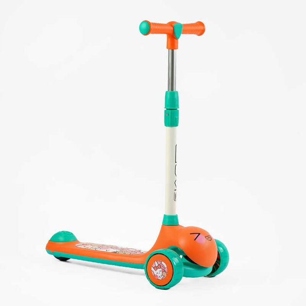 Самокат трехколесный Skyper LH-12705/10 музыка и подсветка платформы/руль съемный/в пакете/колеса PU со светом 112х42 мм (25105583)