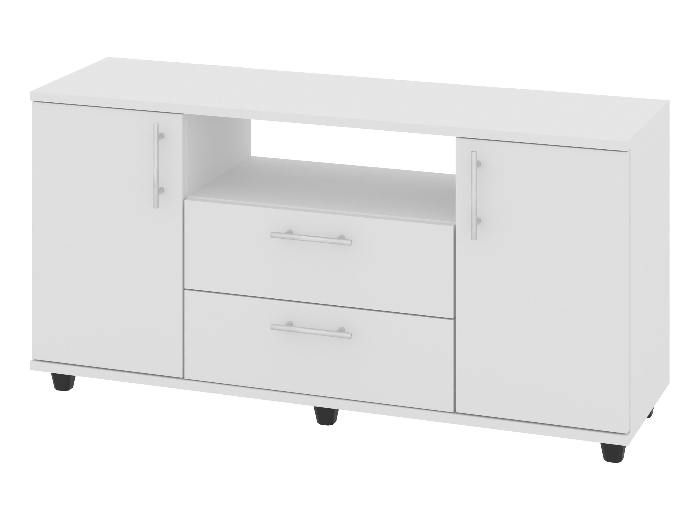 Тумба для ТВ PEHOTIN Борнео ДСП 110х32х55 см Білий (PN-100748)