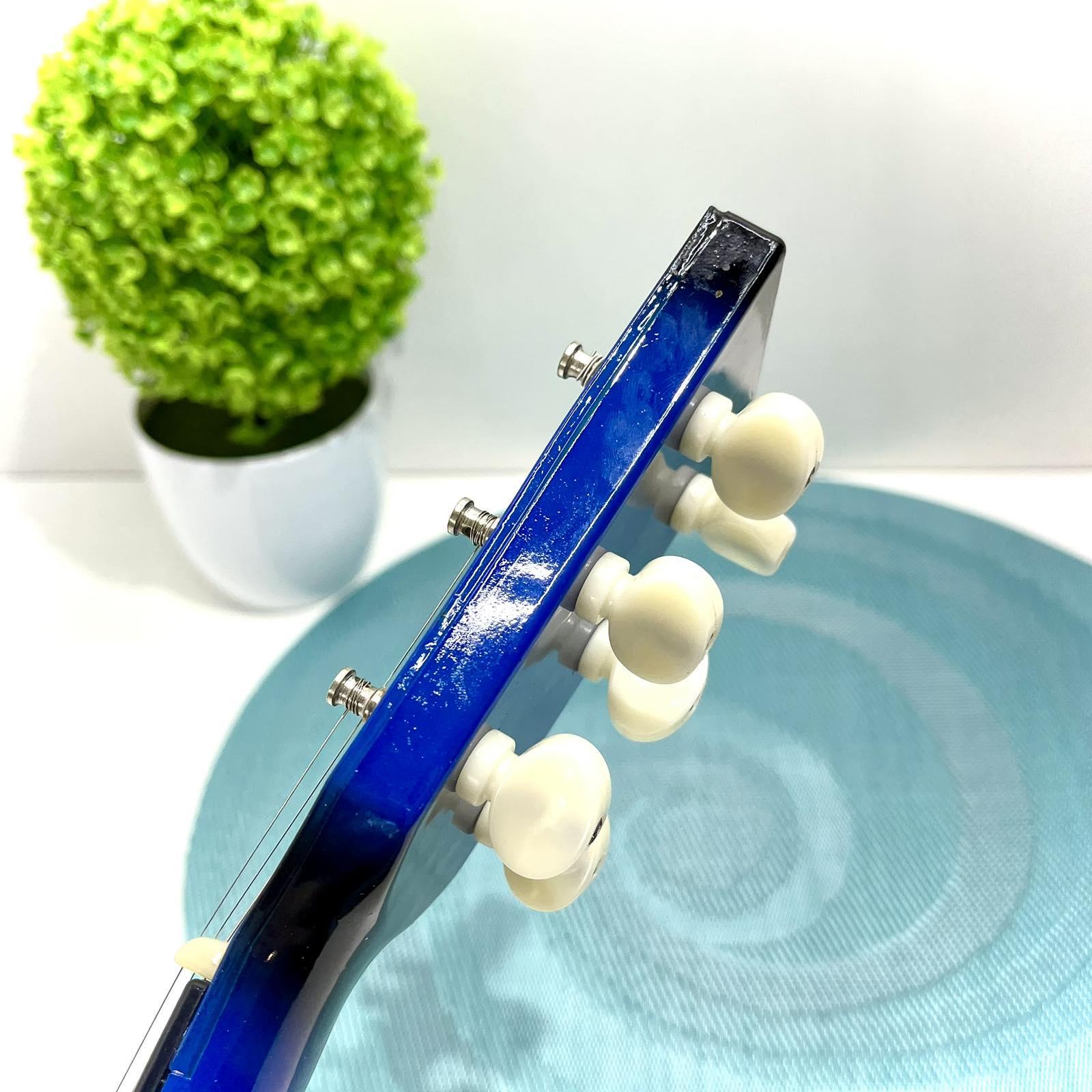 Гитара деревянная детская 6 струн Синий (M 1369) - фото 7 Гитара деревянная детская 6 струн Синий (M 1369) - фото 7