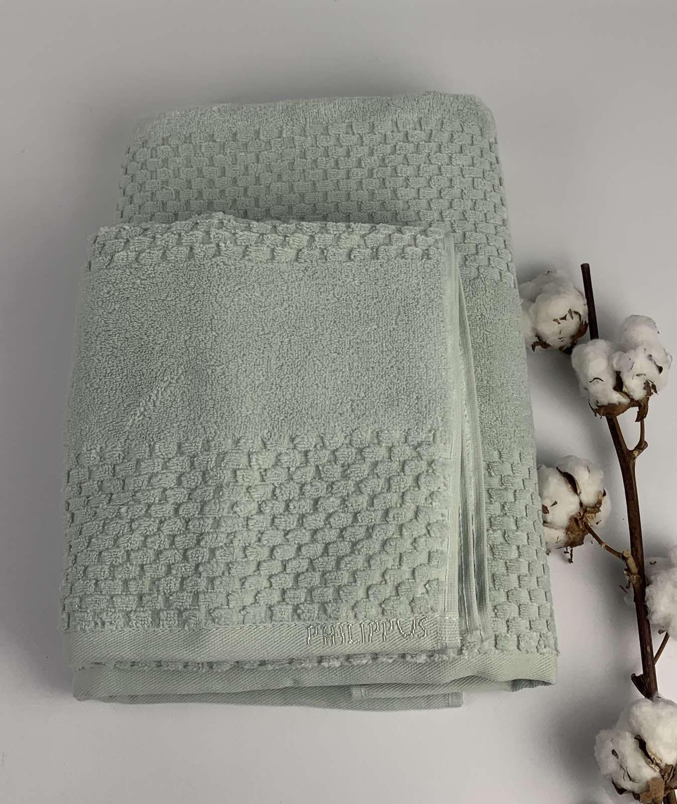 Набор полотенец Philippus Microcotton Mars А362 в фирменной коробке 2 шт. 70x140 см Салатовый (CN30790)