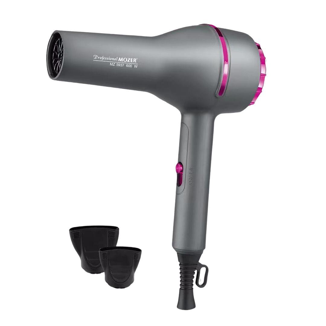 Профессиональный фен для волос Mozer MZ 5937 600W с покрытием Satin и ионизацией 2 насадки