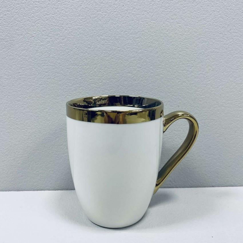 Чашка BonaDi 905-275 Золотая линия фарфоровая 360 мл