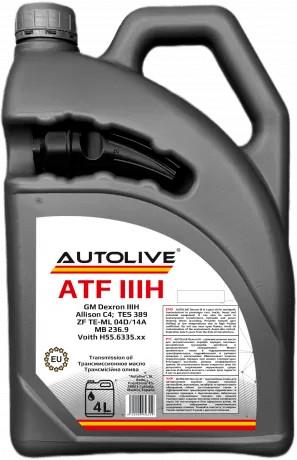 Трансмиссионное масло AUTOLIVE Dexron III 4 л Трансмиссионное масло AUTOLIVE Dexron III 4 л