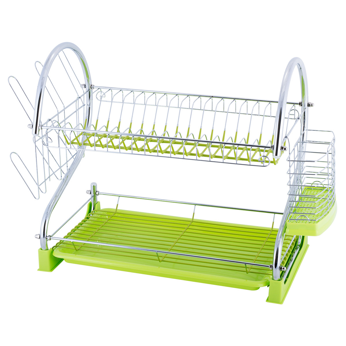 Сушарка для посуду Kamille двох'ярусна 55x24,5x37 см KM-0762A