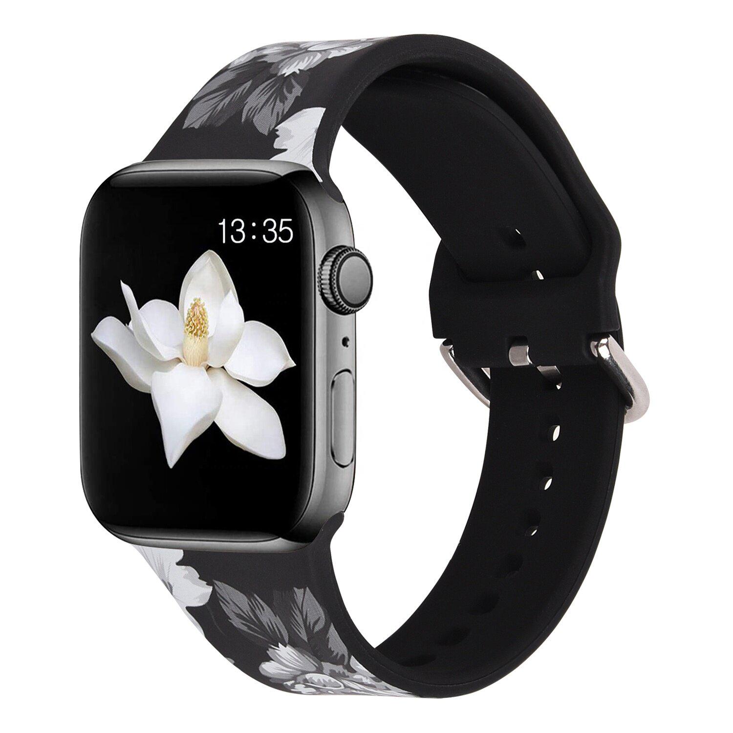Женский силиконовый ремешок для Apple Watch Магнолия 38-40 мм
