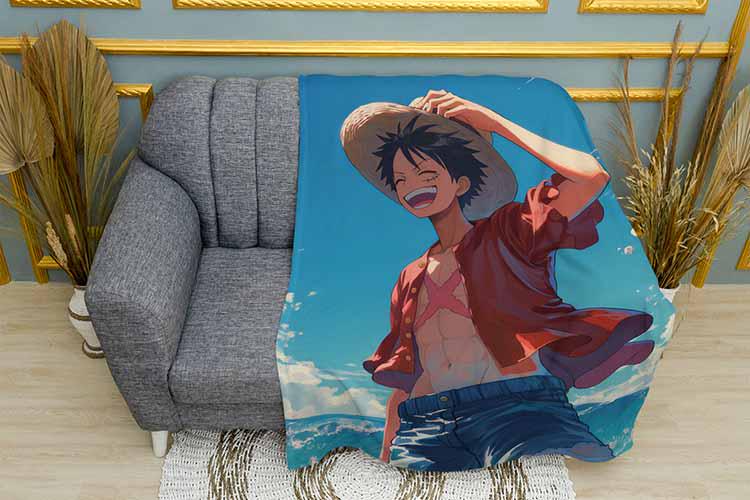 Плед Луффи Ван Пис Lufie One Piece плюш однослойный 135х150 см (113755) Плед Луффи Ван Пис Lufie One Piece плюш однослойный 135х150 см (113755)