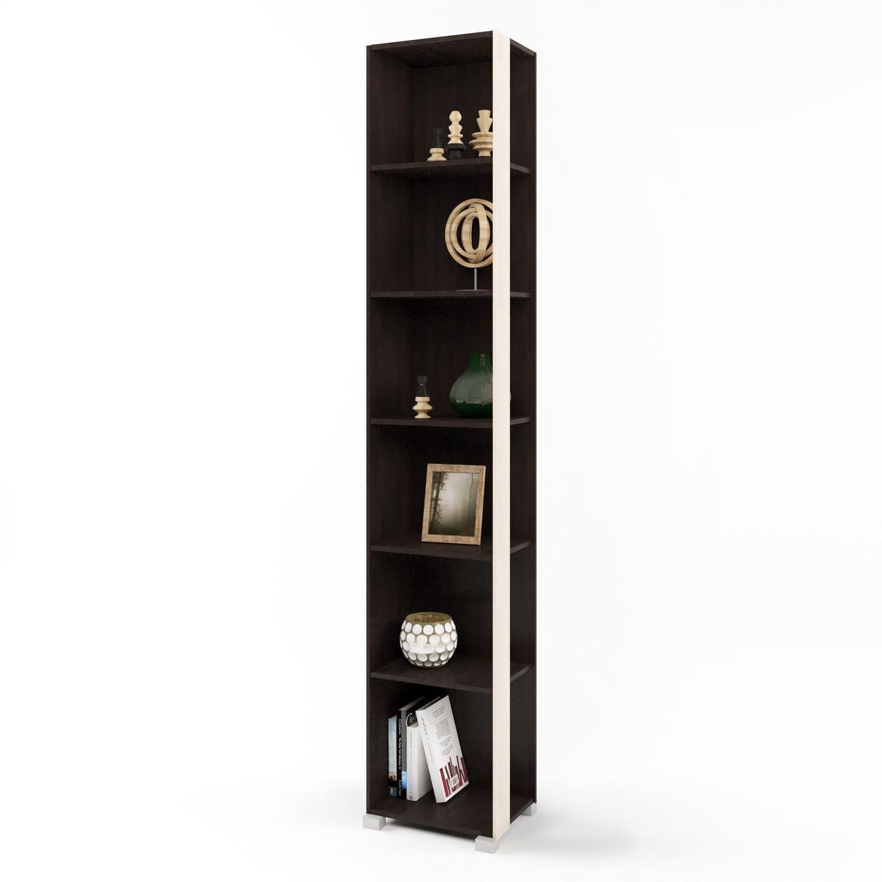 Шкаф-пенал угловой Еверест Бриз-18 Венге/Дуб молочный (DTM-2287)