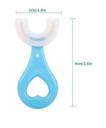 Зубна щітка-капа дитяча U-подібна на 2-12 років Синій (a2124bea) - фото 2