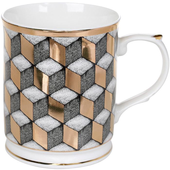 Кружка фарфоровая Геометрия 3D 400 мл (BD-331-738)