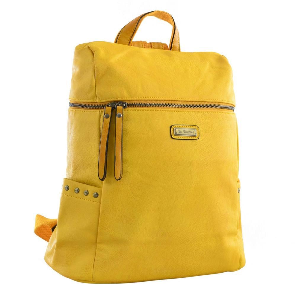 Рюкзак YES 32x34,5x14 см 15,5 л Жовтий (555864)