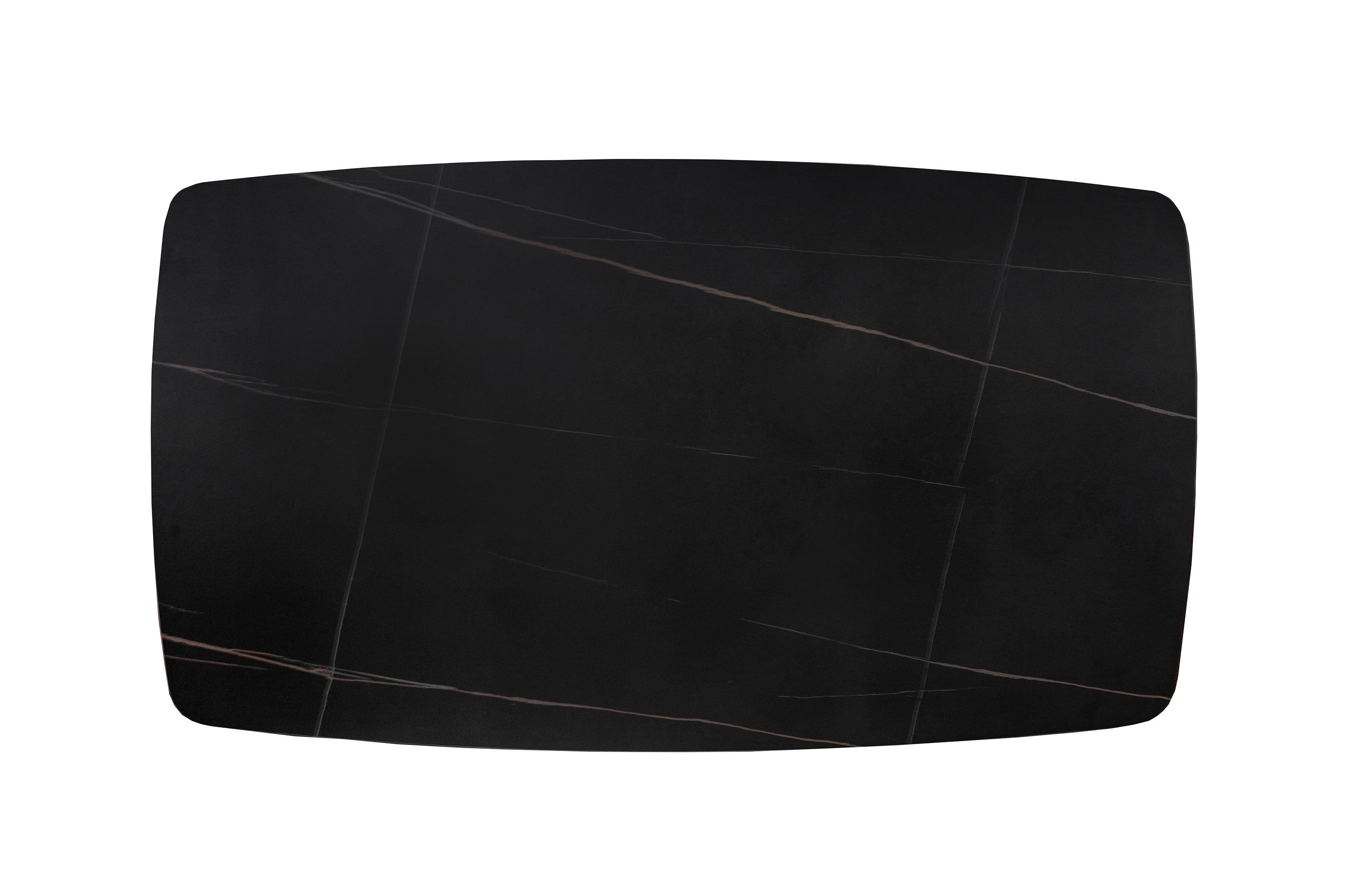 Обеденный стол Грейс Бинго 1400х800х750 мм Керамика/Черный мрамор (GAА0055671) - фото 5 Обеденный стол Грейс Бинго 1400х800х750 мм Керамика/Черный мрамор (GAА0055671) - фото 5