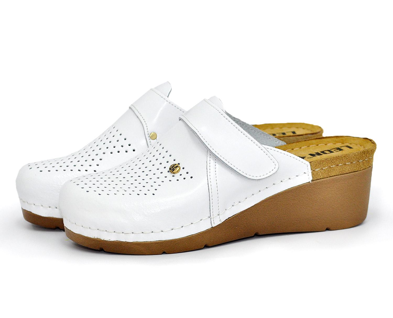 Женские сабо кожаные Leon 1001 р. 36 Белый - фото 6 Женские сабо кожаные Leon 1001 р. 36 Белый - фото 6