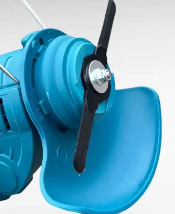 Газонокосилка аккумуляторная 2 аккумулятора 750 Вт 2000 мАч Синий (2104618657) - фото 3