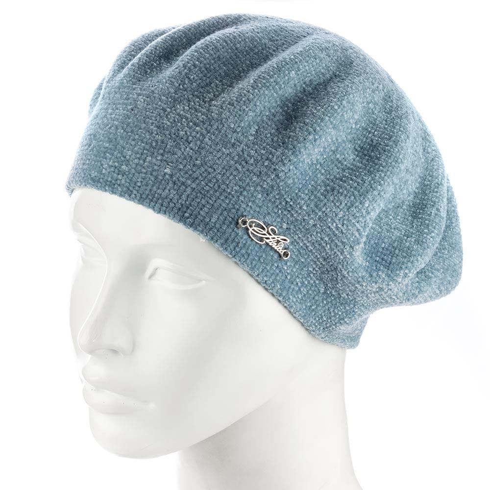 Берет ATRICS WH815 велюровый женский двойной тонкой вязки Мятный