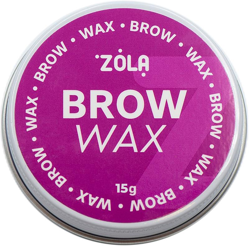 Воск для фиксации бровей Zola Brow Wax прозрачный фиксирующий с эффектом ламинирования 15 г (30270)