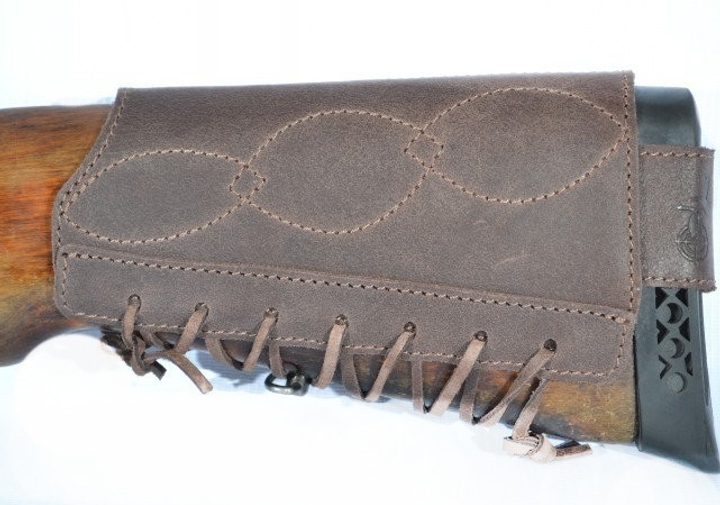 Патронташ на приклад на 6 патронов кожа Коричневый (10200/2) - фото 2 Патронташ на приклад на 6 патронов кожа Коричневый (10200/2) - фото 2