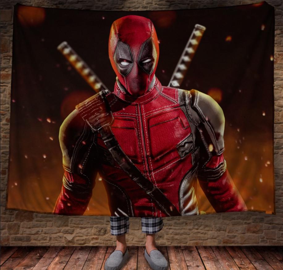 Плед с 3D принтом Marvel Deadpool 150х200 см (epi_1145)