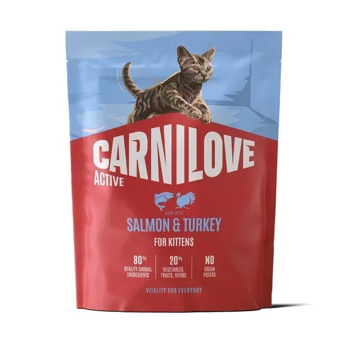 Корм сухий Carnilove Active Salmon & Turkey Kitten для кошенят лосось та індичка 400 г (173706)
