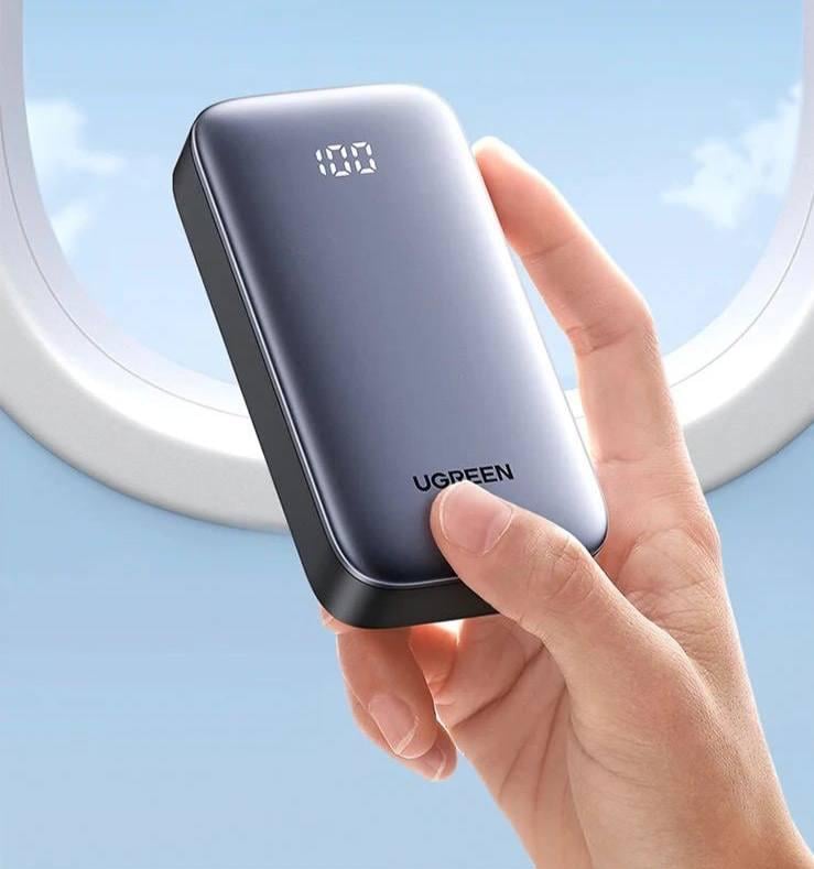 Повербанк Ugreen PB502 10000 mah 30W со сквозной зарядкой (26389494) - фото 3