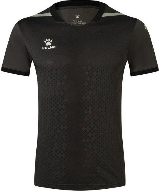 Футболка Kelme SHORT SLEEVE FOOTBALL JERSEY 3801170.9201 L Серый/Черный