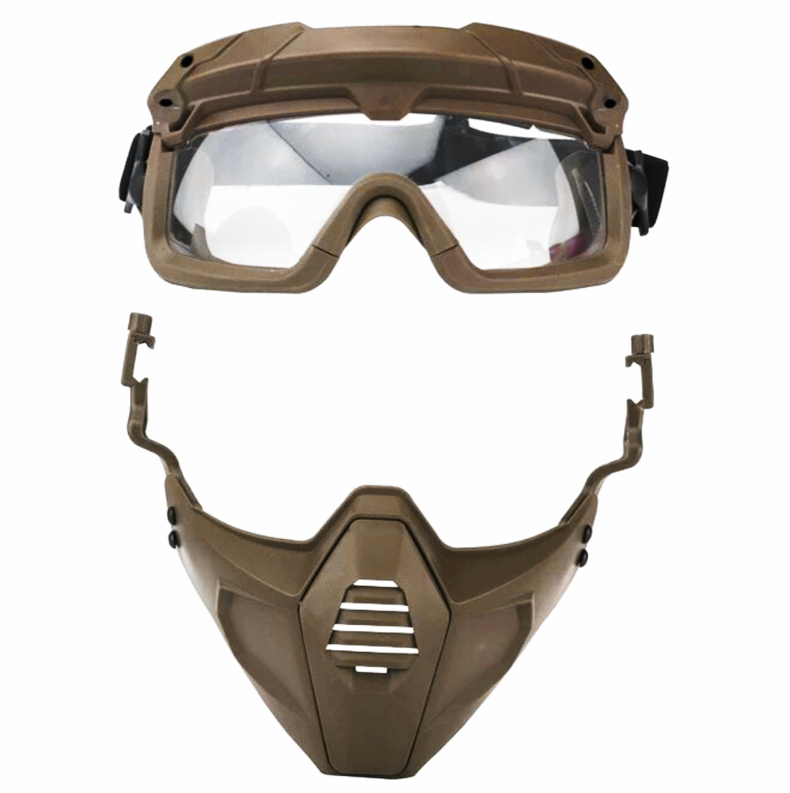 Маска-окуляри Ghost Iron Man з кріпленням до шолома Airsoft Койот (MK001016)