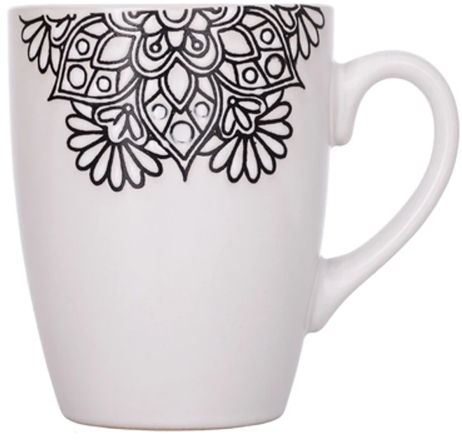 Чашка керамическая Limited Edition Kora 1471-6JH 330 мл Белый (2542147762)