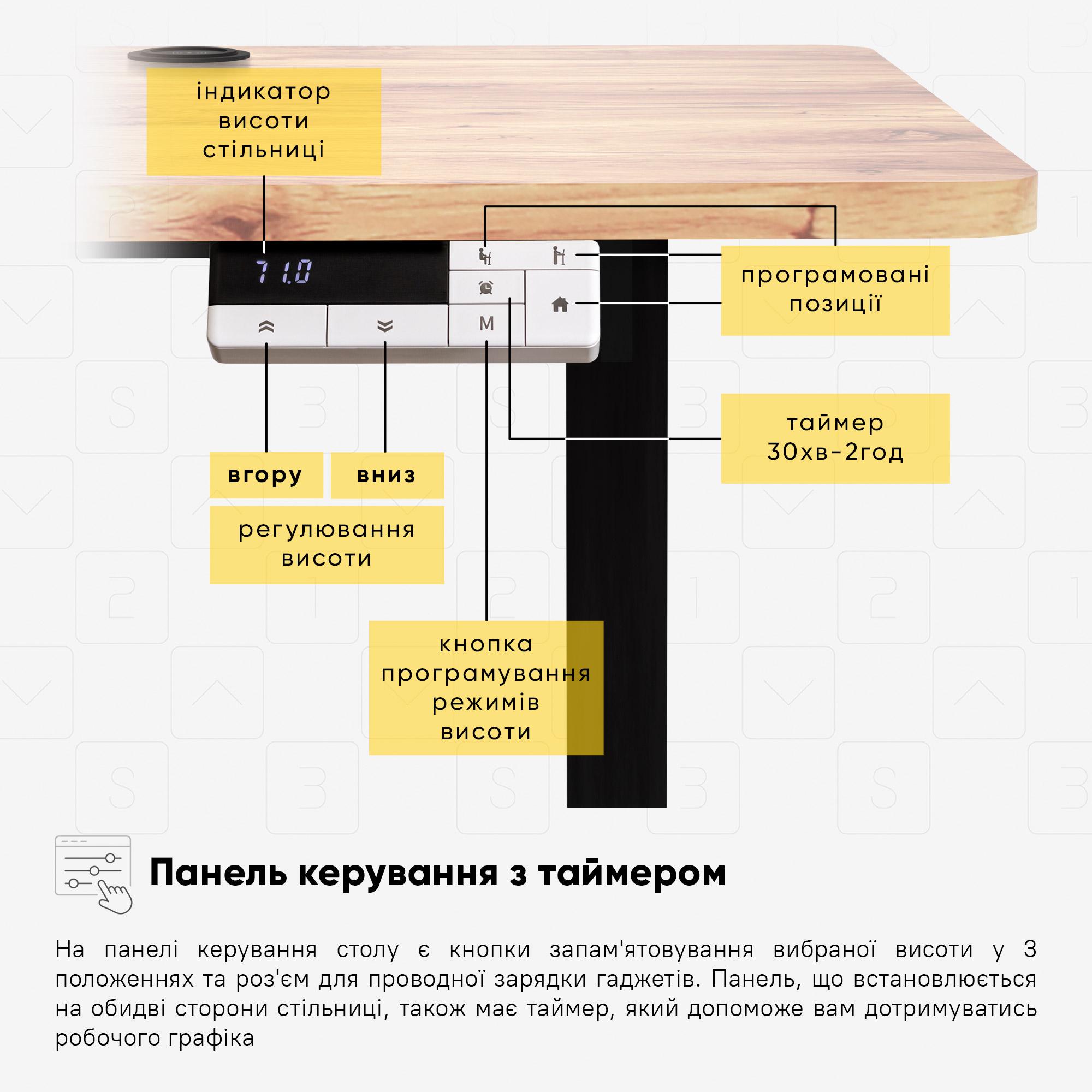 Стіл з електрорегулюванням висоти Mealux PowerDesk Energy Mahogany (EVO-201 Energy Mahogany/B) - фото 12 Стіл з електрорегулюванням висоти Mealux PowerDesk Energy Mahogany (EVO-201 Energy Mahogany/B) - фото 12