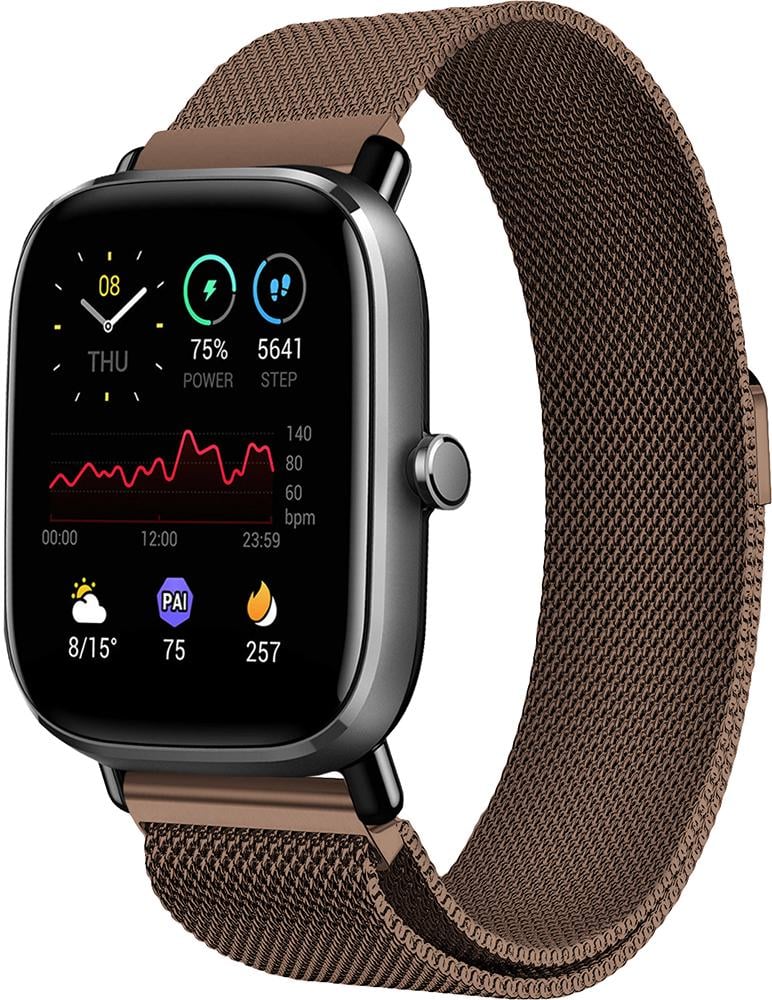 Ремінець Міланська петля Milano Amazfit GTS 2 mini Brown (19403) Ремінець Міланська петля Milano Amazfit GTS 2 mini Brown (19403)