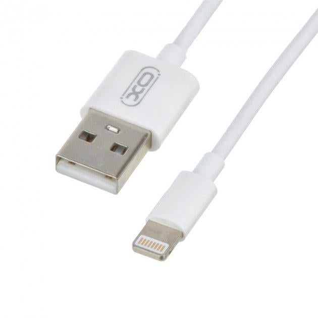 Кабель для зарядки и синхронизации USB XO NB47 USB/Lightning 1 м Белый - фото 1