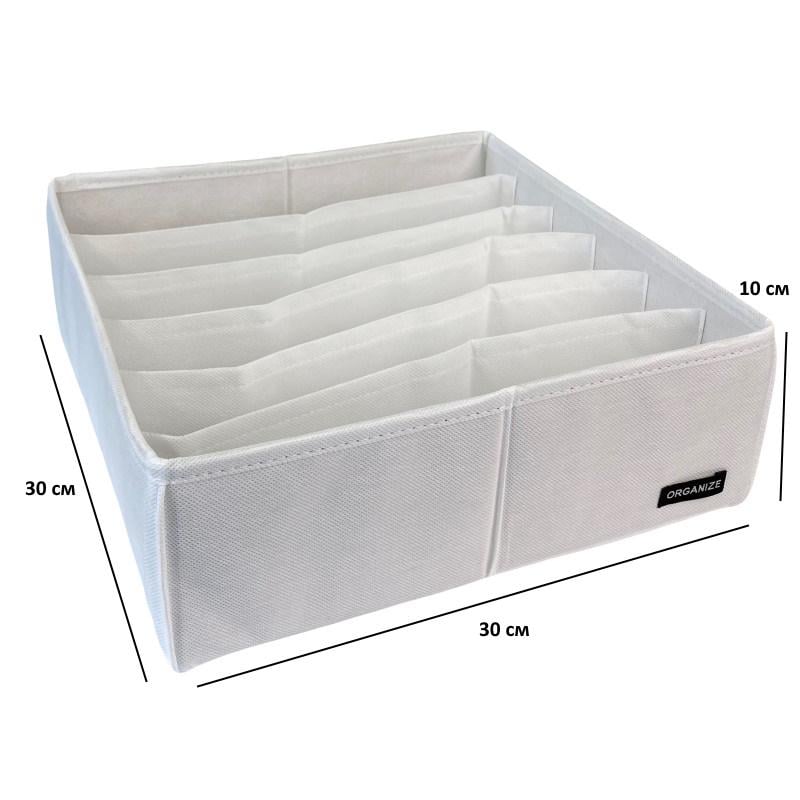Набор органайзеров для белья 2 шт. Белый (Wh002) - фото 5 Набор органайзеров для белья 2 шт. Белый (Wh002) - фото 5