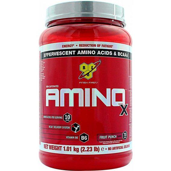 Амінокислота BCAA для спорту BSN Amino X 1010 г 70 порцій Fruit Punch - фото 1