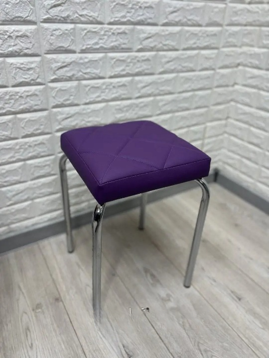 Табурет кухонний Tutti Lux 30х30х45 см Фіолетовий/Хром (28374875)