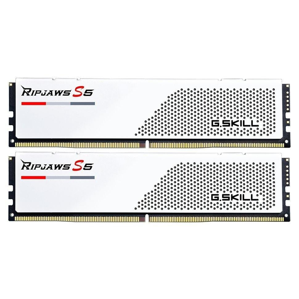 Оперативна пам'ять G.Skill Ripjaws S5 DDR5 64 Гб Kit 5600 МГц White (F5-5600J3636D32GX2-RS5W)