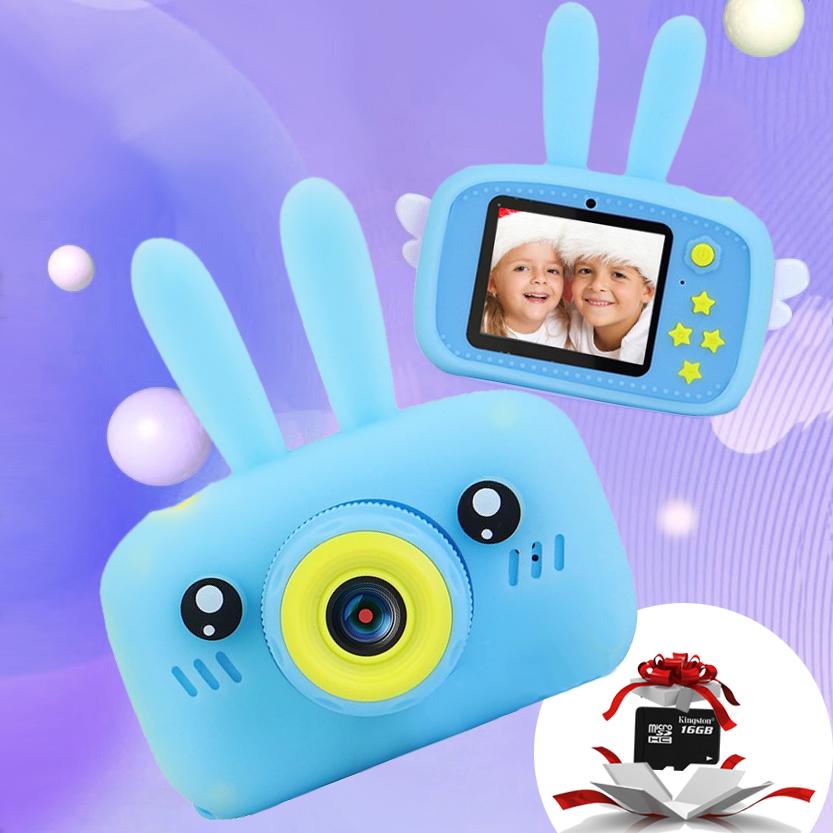 Детская фотокамера Kids Funny Camera 3.0 Pro с картой памяти 16 Гб Синий - фото 4