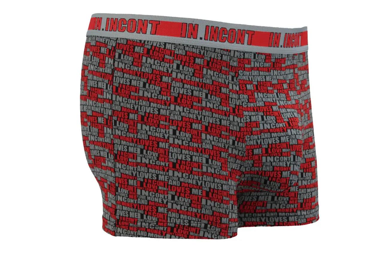 Мужские трусы IN.INCONT стрейчевые XL р. 46-48 Красный (9075)