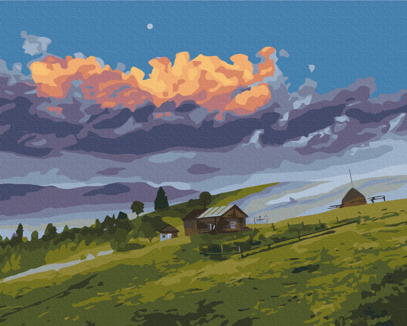 Картина по номерам Brushme Небесный огонь 40x50 см (BS53791)