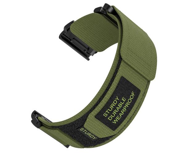 Ремешок Nylon Loop для смарт-часов Garmin Descent G1/G2 с универсальным креплением 22 мм Зеленый Ремешок Nylon Loop для смарт-часов Garmin Descent G1/G2 с универсальным креплением 22 мм Зеленый