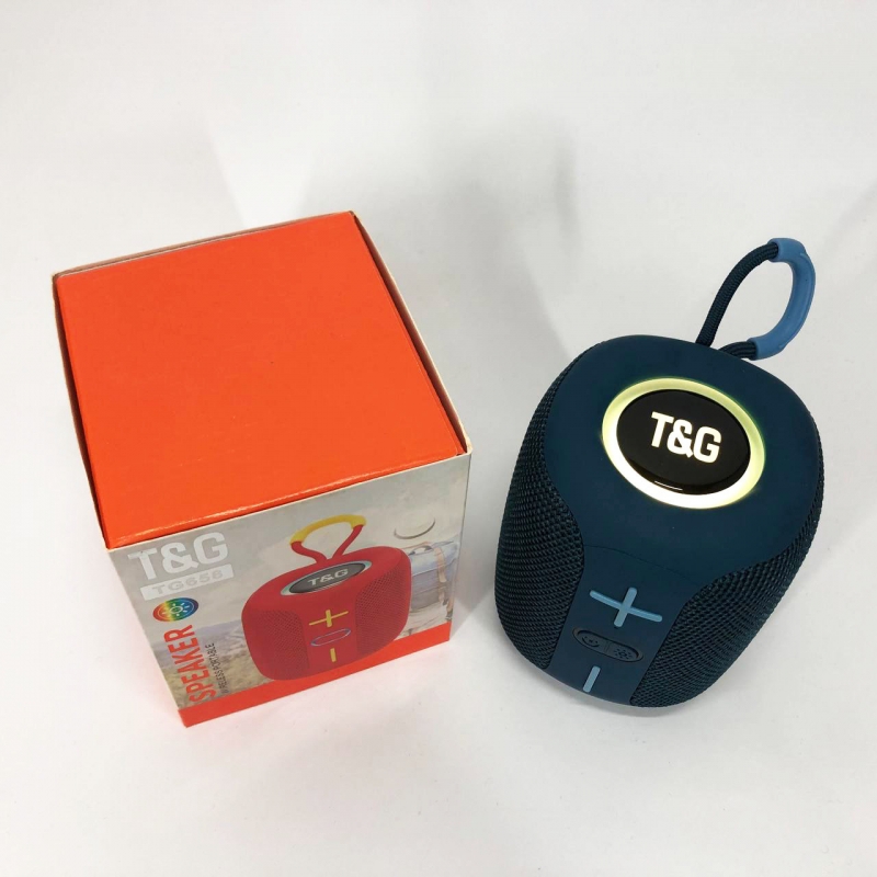 Колонка портативна TG 658 з RGB підсвічуванням Blue (tf4899) - фото 5