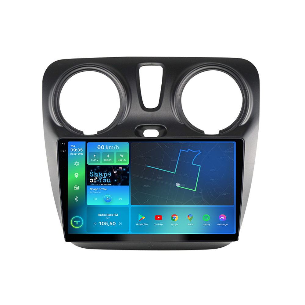 Автомагнитола штатная Torssen F9232 для Renault Dokker 2012-2020 4G/Carplay/DSP 2/32 GB 9" (202304378)