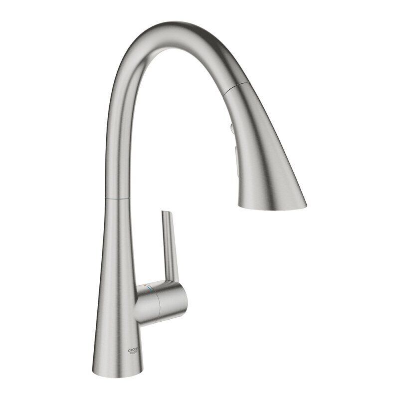 Змішувач для кухні Grohe Zebra 32294DC2 із витяжним душем Сатин (76588)