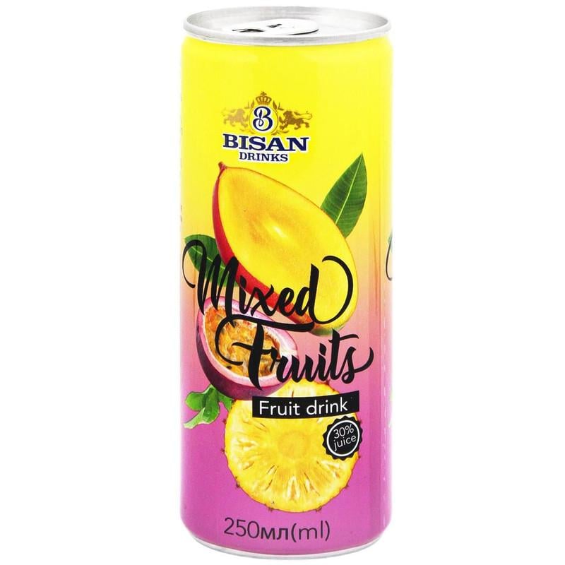 Напій BISAN Drinks Mixed Fruit 250 мл