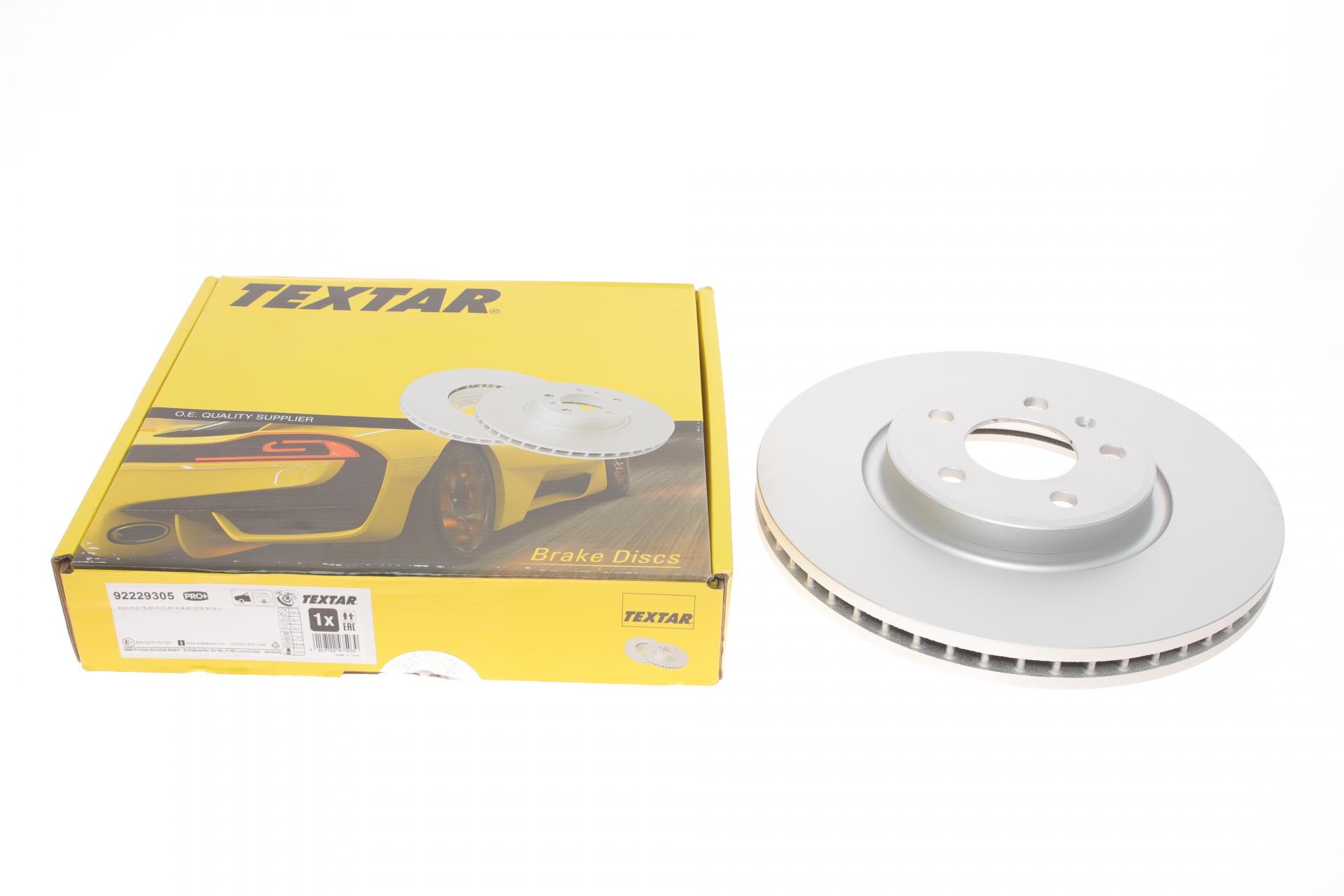 Диск тормозной передний TEXTAR Audi A4/A6/A7/Q5 07-320х30 мм PRO+ (92229305 TEXTAR)