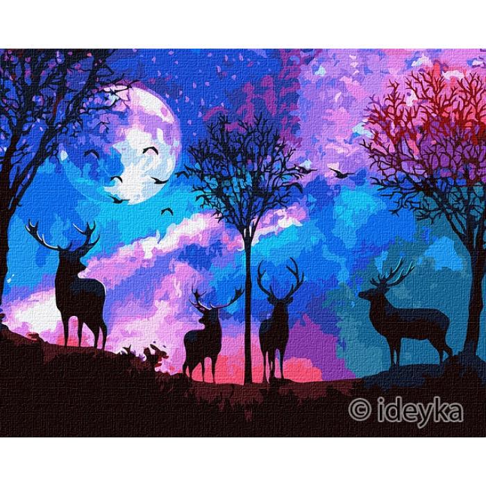 Набір для розпису по номерах Ideyka Казковий ліс КНО5027 40x50 см (MTT-142023)