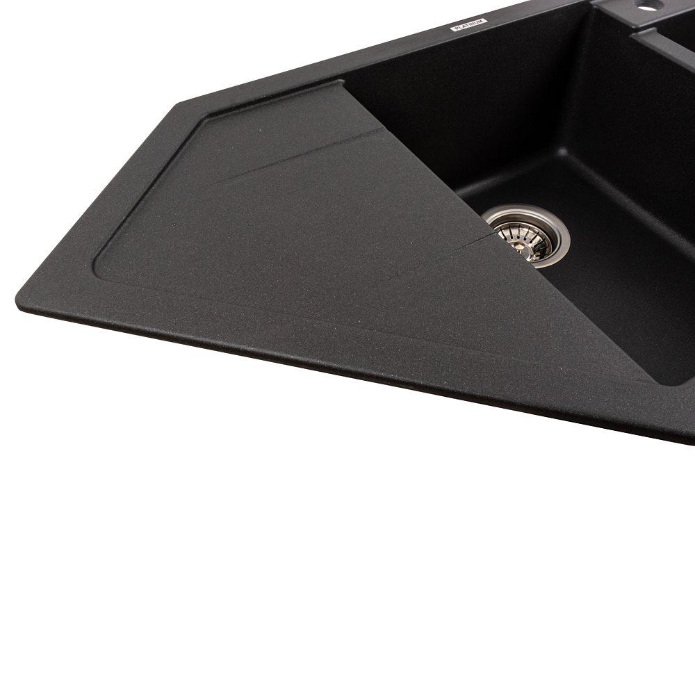 Мойка для кухни гранитная Platinum 9950 PANDORA матовая Морион - фото 4 Мойка для кухни гранитная Platinum 9950 PANDORA матовая Морион - фото 4