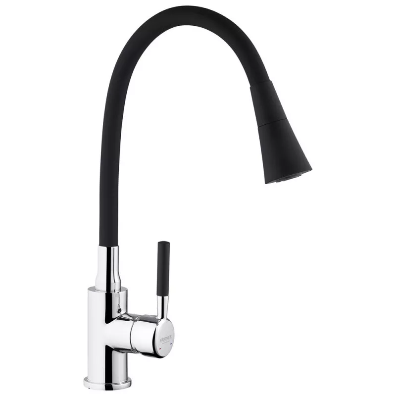 Смеситель для кухни Kroner KRM Kuche-C132BLK (2654078338)