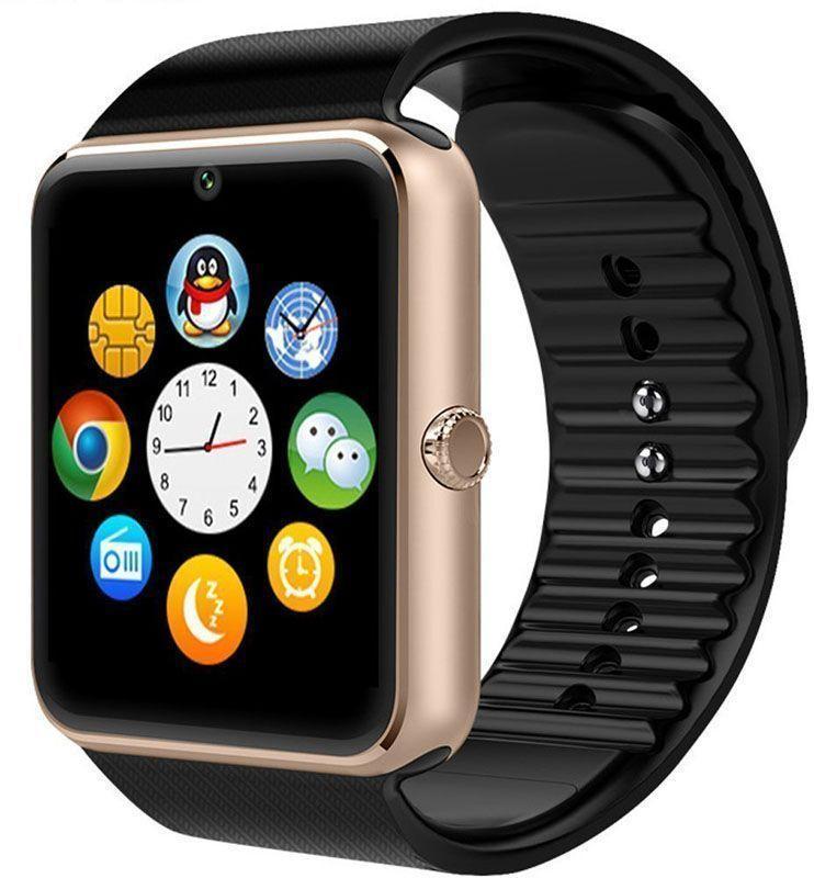 Смарт-часы GT08 с камерой и Sim картой Gold Black (16149) Смарт-часы GT08 с камерой и Sim картой Gold Black (16149)