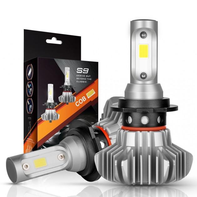 Комплект 2 LED лампы COB 30Вт 6500K 7000 Lm HeadLight S9 H7