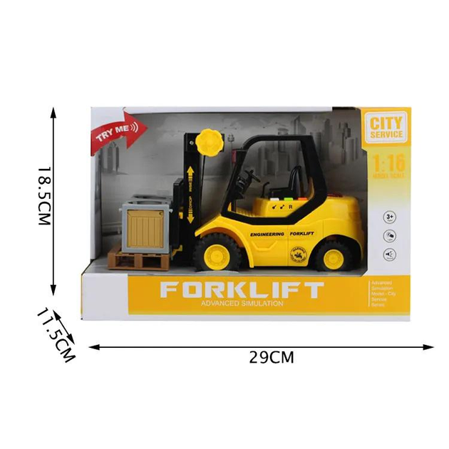 Машинка дитяча інерційна Спецтехніка Вилковий навантажувач (WY 691 A) - фото 5 Машинка дитяча інерційна Спецтехніка Вилковий навантажувач (WY 691 A) - фото 5