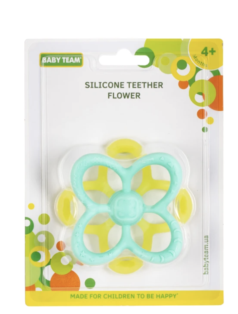 Прорезыватель силиконовый цветок (4027) - фото 3 Прорезыватель силиконовый цветок (4027) - фото 3